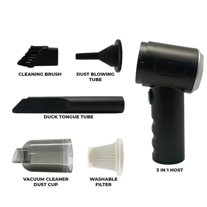 3-in-1 Wireless Vacuum Cleaner – Powerful & Portable