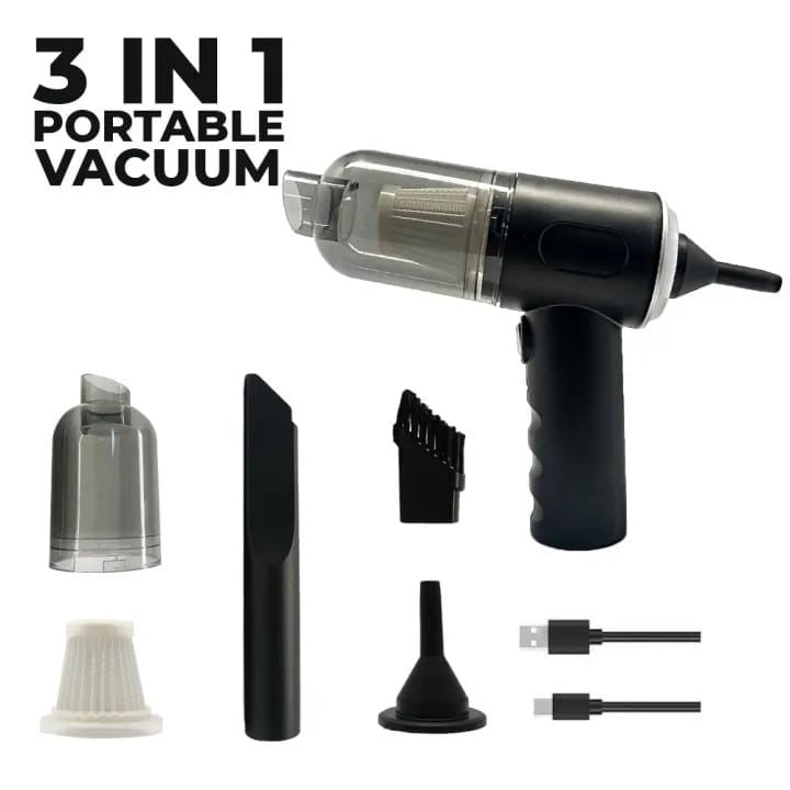 3-in-1 Wireless Vacuum Cleaner – Powerful & Portable