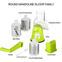 3-in-1 Vegetable Cutter & Drum Slicer