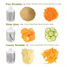 3-in-1 Vegetable Cutter & Drum Slicer