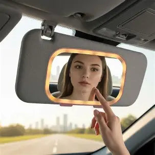 LED Car Vanity Mirror – Touch Light, 3 Modes