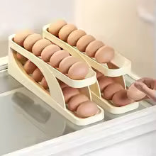 Smart Rolling Egg Holder – Space Saver