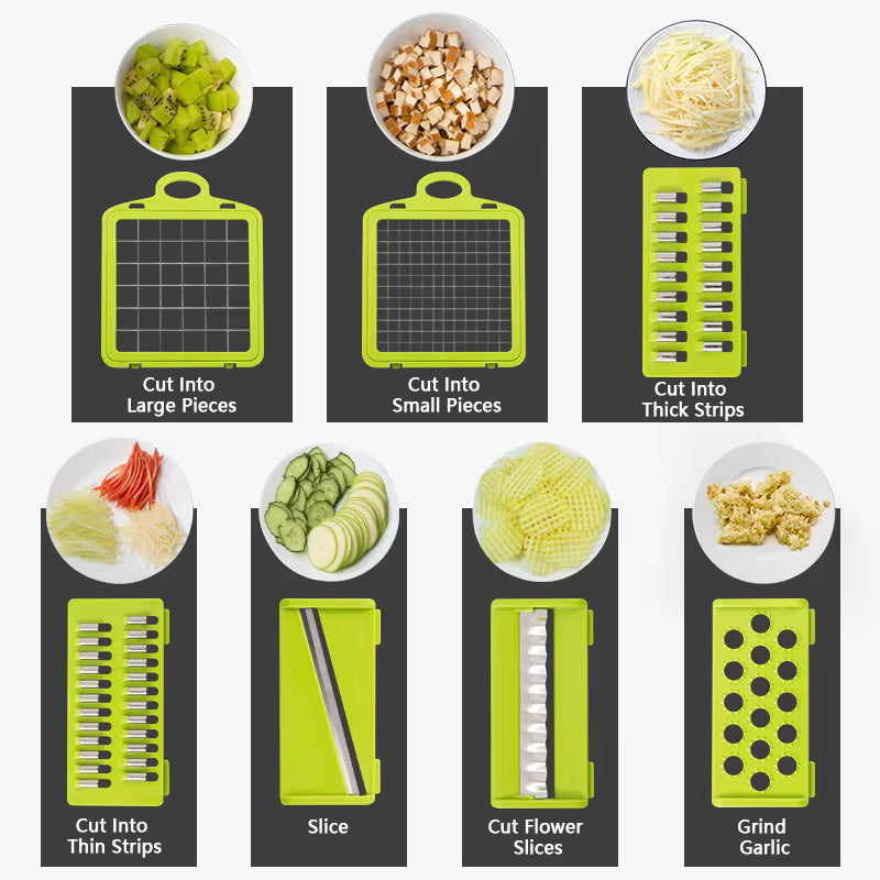 16-in-1 Vegetable Chopper Set – Slice, Dice & Chop in Seconds!