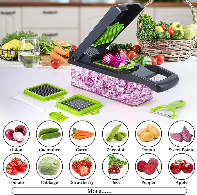 16-in-1 Vegetable Chopper Set – Slice, Dice & Chop in Seconds!