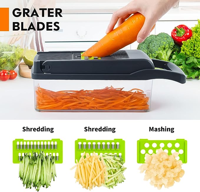 16-in-1 Vegetable Chopper Set – Slice, Dice & Chop in Seconds!